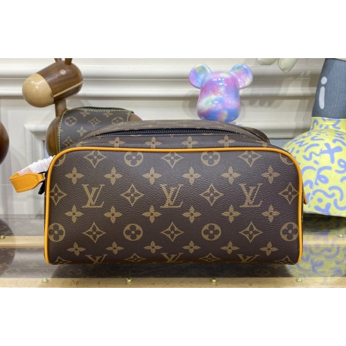 Louis Vuitton M46696 Dopp Kit toiletry bag in Radiant Sun Monogram Macassar coated canvas