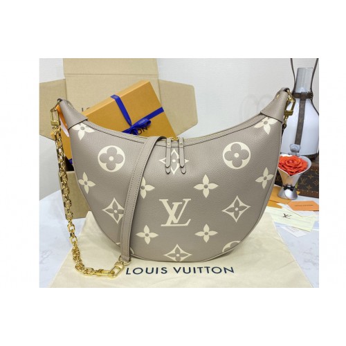 Louis Vuitton M46738 Loop Hobo bag in Dove Gray Cream Monogram Empriente leather