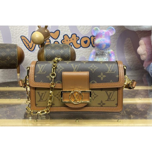 Louis Vuitton M46757 Dauphine East West Bag in Monogram and Monogram Reverse coated canvas Louis Vuitton M46757 Dauphine East West Bag in Monogram and Monogram Reverse coated canvas