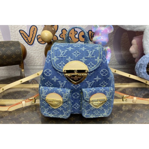 Louis Vuitton M46836 Venice Small backpack in Denim Blue Monogram Denim canvas