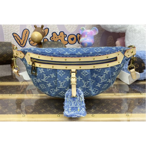Louis Vuitton M46837 High Rise bumbag in Denim Blue Monogram Denim canvas Louis Vuitton M46837 High Rise bumbag in Denim Blue Monogram Denim canvas