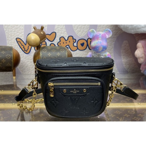 Louis Vuitton M46917 Mini Bumbag in Black Monogram Empreinte Leather