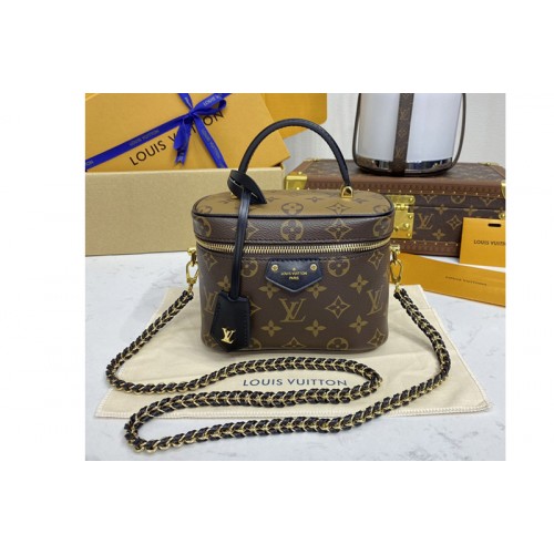 Louis Vuitton M47128 Vanity PM Bag in Monogram and Monogram Reverse coated canvas Louis Vuitton M47128 Vanity PM Bag in Monogram and Monogram Reverse coated canvas