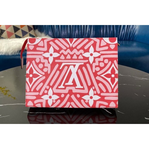 Louis Vuitton M47542 Crafty Toiletry Pouch 26 in Red Monogram Giant coated canvas Louis Vuitton M47542 Crafty Toiletry Pouch 26 in Red Monogram Giant coated canvas