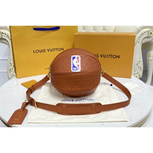 Louis Vuitton M57974 Ball in Basket bag in Brown Ball Grain leather Louis Vuitton M57974 Ball in Basket bag in Brown Ball Grain leather
