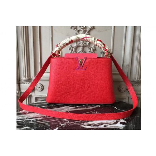 Louis Vuitton M94754 Capucines BB Bags in Red Taurillon Leather