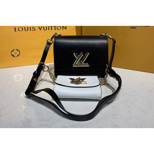 Louis Vuitton M50332 Twist PM chain bag in White Black Epi leather