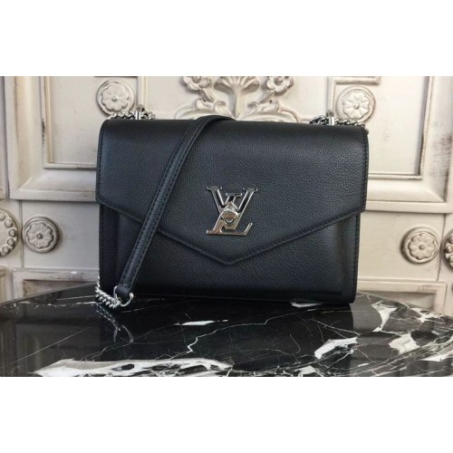 Louis Vuitton M51418 Mylockme BB Lockme Bags in Black Calf Leather Louis Vuitton M51418 Mylockme BB Lockme Bags in Black Calf Leather