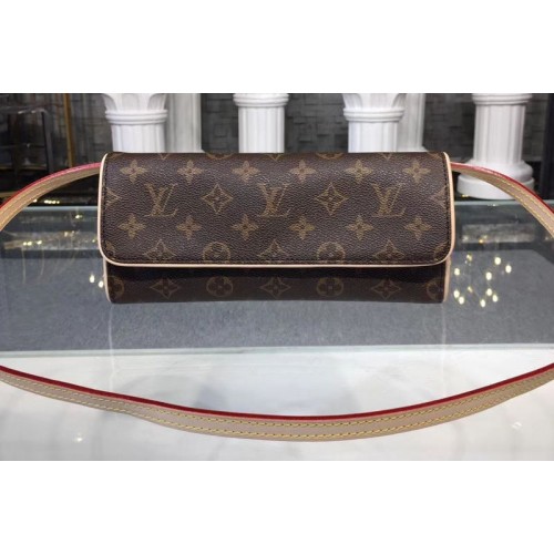 Louis Vuitton M51852 Pochette Twin GM Bag in Monogram Canvas Louis Vuitton M51852 Pochette Twin GM Bag in Monogram Canvas