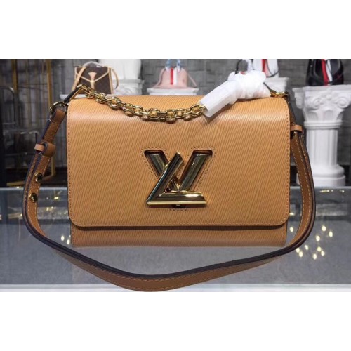 Louis Vuitton M51884 Twist MM Bag in Beige Epi Leather