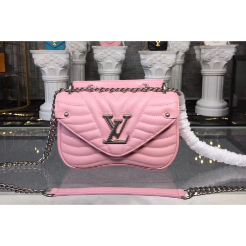 Louis Vuitton M51933 New Wave Chain PM Bags in Pink Smooth calf leather