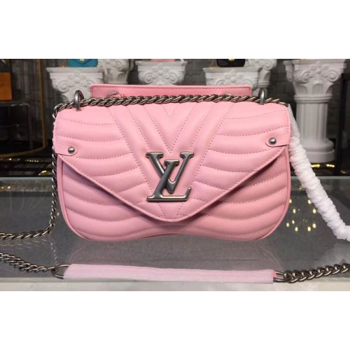 Louis Vuitton M51944 New Wave Chain MM Bags Pink Smooth calf leather