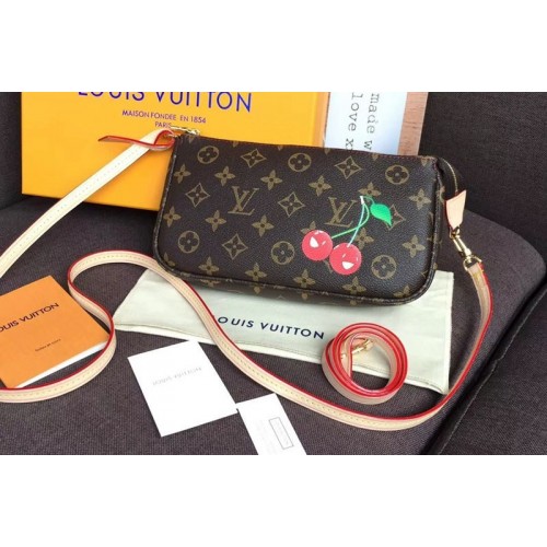 Louis Vuitton M51980 Pochette Accessoires With Cherry Bags Monogram Canvas