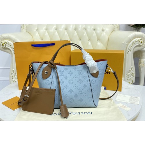 Louis Vuitton M52975 Hina PM Bag in Blue Mahina perforated calf leather Louis Vuitton M52975 Hina PM Bag in Blue Mahina perforated calf leather