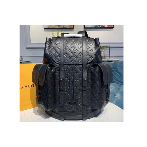 Louis Vuitton M53285 Christopher Backpack GM Bags Black Taurillon leather