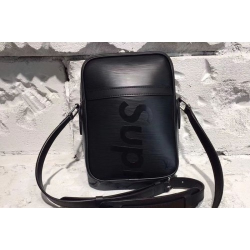 Louis Vuitton M53417 Supreme x Danube PM Bag in Black Epi Leather