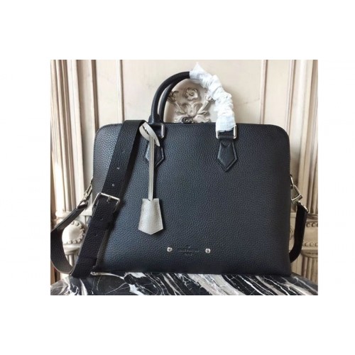 Louis Vuitton M53488 Armand Briefcase PM Bag in Black Taurillon Leather Louis Vuitton M53488 Armand Briefcase PM Bag in Black Taurillon Leather