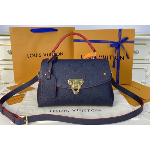 Louis Vuitton M53941 Georges BB bag in Navy Blue embossed Monogram Empreinte leather
