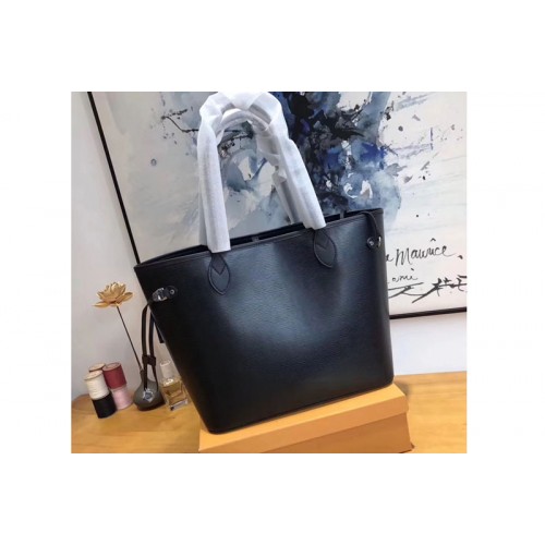 Louis Vuitton M54185 Neverfull MM Bag in Black Epi Leather Louis Vuitton M54185 Neverfull MM Bag in Black Epi Leather