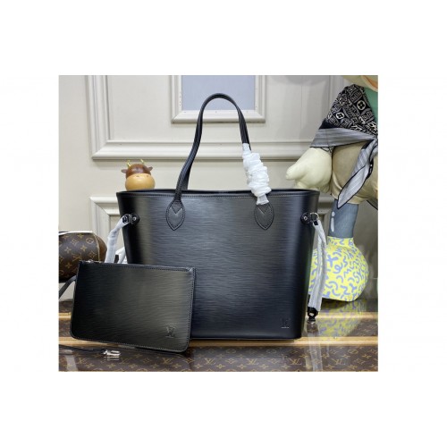 Louis Vuitton M54185 Neverfull MM tote Bag in Black Epi leather Louis Vuitton M54185 Neverfull MM tote Bag in Black Epi leather