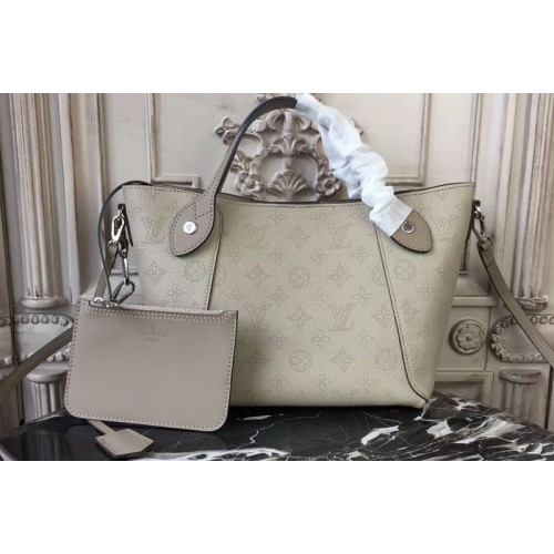 Louis Vuitton M54351 Hina PM Bags in Gray Mahina Leather