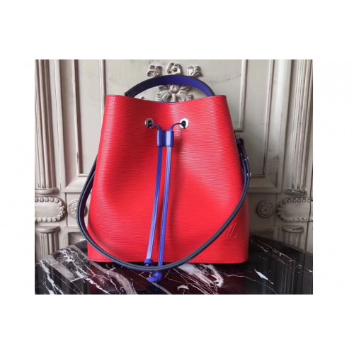 Louis Vuitton M54366 Lockme Bucket Bag in Red Epi Leather Louis Vuitton M54366 Lockme Bucket Bag in Red Epi Leather