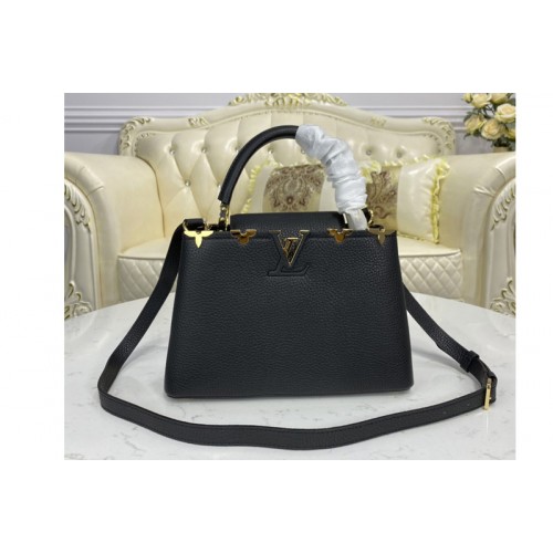 Louis Vuitton M54663 Capucines PM bag in Monogram Pastel Noir coated canvas