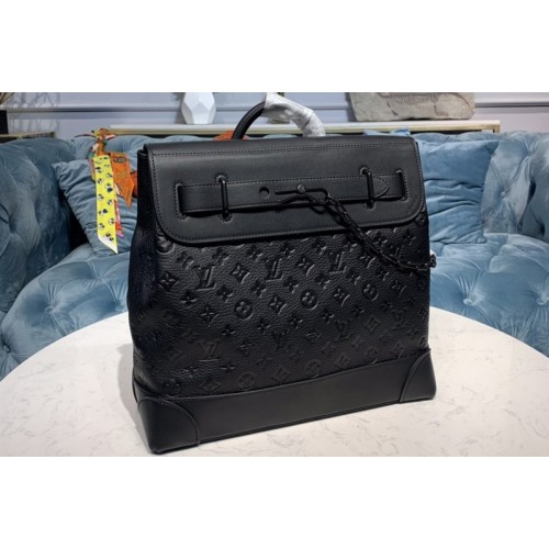 Louis Vuitton M55701 Steamer PM bag in black Taurillon leather