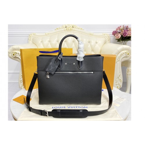 Louis Vuitton M55732 Cabas Business bag in Black Taurillon cowhide leather Louis Vuitton M55732 Cabas Business bag in Black Taurillon cowhide leather