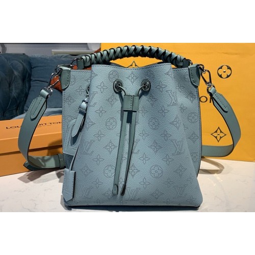 Louis Vuitton M55906 Muria bucket bag in Green Mahina Calf leather Louis Vuitton M55906 Muria bucket bag in Green Mahina Calf leather