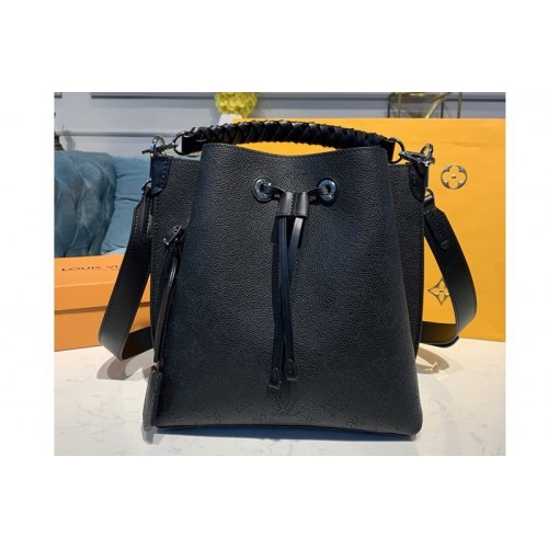 Louis Vuitton M55800 Muria bucket bag in Black Mahina Calf leather Louis Vuitton M55800 Muria bucket bag in Black Mahina Calf leather