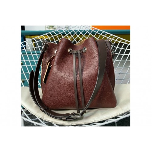 Louis Vuitton M55800 Muria bucket bag in Bordeaux Mahina Calf leather Louis Vuitton M55800 Muria bucket bag in Bordeaux Mahina Calf leather