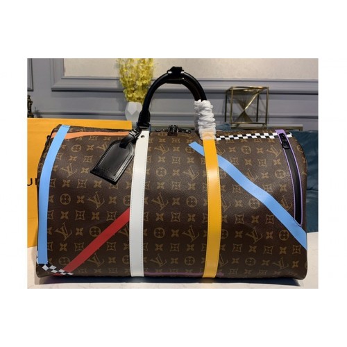 Louis Vuitton M55819 Keepall Bandouliere 50 Bags in Monogram Canvas Louis Vuitton M55819 Keepall Bandouliere 50 Bags in Monogram Canvas