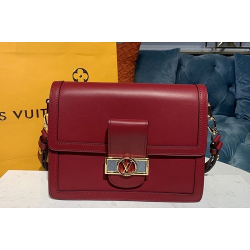 Louis Vuitton M55735 Dauphine MM Bags in Red Smooth calfskin leather Louis Vuitton M55735 Dauphine MM Bags in Red Smooth calfskin leather