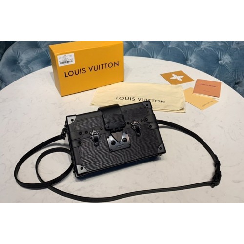 Louis Vuitton M55859 Petite Malle handbag in Black Epi Leather