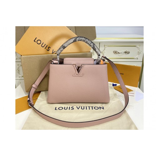 Louis Vuitton N98477 Capucines Mini handbag in Pink Taurillon leather