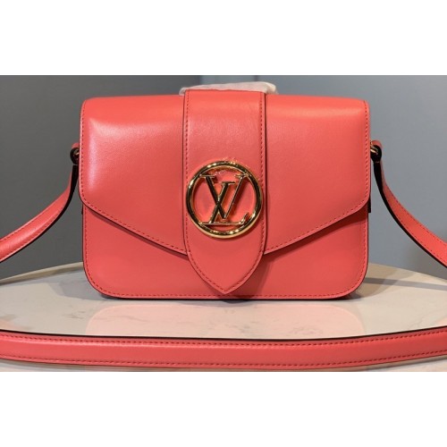 Louis Vuitton M55949 Pont 9 handbag in Pink Smooth Leather Louis Vuitton M55949 Pont 9 handbag in Pink Smooth Leather