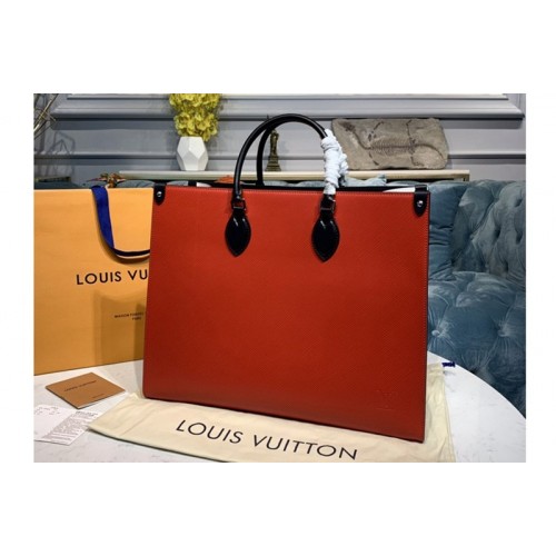Louis Vuitton M56229 Onthego GM tote bag in Red Epi Leather