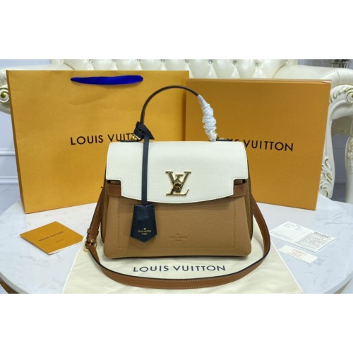 Louis Vuitton M56645 Lockme Ever BB bag in Beige Arizona Brown Quartz White Caramel Brown Soft calfskin Leather Louis Vuitton M56645 Lockme Ever BB bag in Beige Arizona Brown Quartz White Caramel Brown Soft calfskin Leather