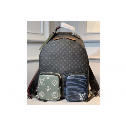 Louis Vuitton M56853 Backpack in Monogram Eclipse Canvas Louis Vuitton M56853 Backpack in Monogram Eclipse Canvas