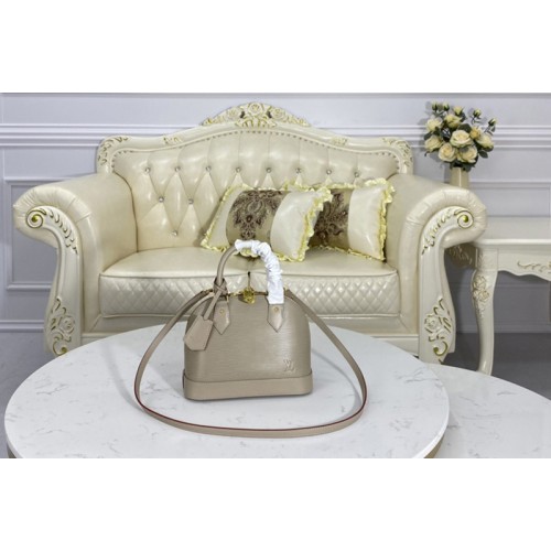 Louis Vuitton M57028 Alma BB handbag in Gray Epi leather