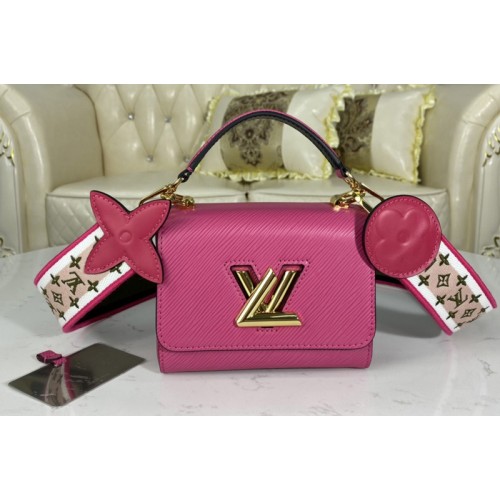 Louis Vuitton M57063 Twist Mini handbag Agathe Rose Pink Epi leather