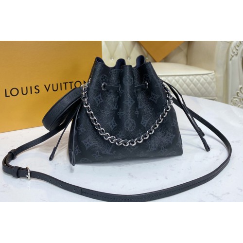Louis Vuitton M57070 Bella bucket bag in Black Mahina calf leather Louis Vuitton M57070 Bella bucket bag in Black Mahina calf leather