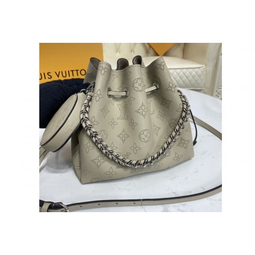 Louis Vuitton M57201 Bella bucket bag in Galet Gray Mahina calf leather Louis Vuitton M57201 Bella bucket bag in Galet Gray Mahina calf leather