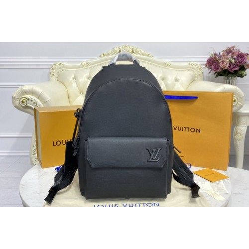 Louis Vuitton M57079 Aerogram Backpack in Black grained calf leather Louis Vuitton M57079 Aerogram Backpack in Black grained calf leather