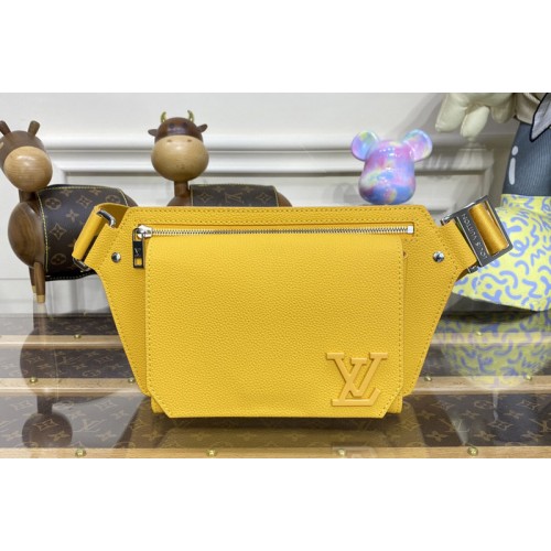 Louis Vuitton M57081 Takeoff Sling Bag in Yellow grained calf leather