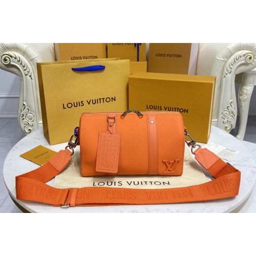 Louis Vuitton M59328 City Keepall Bag in Orange Aerogram cowhide leather Louis Vuitton M59328 City Keepall Bag in Orange Aerogram cowhide leather