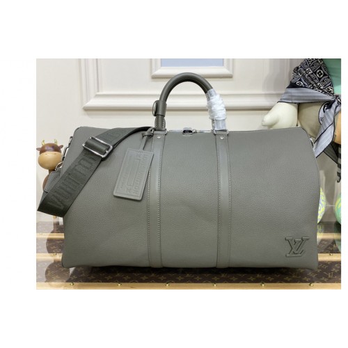 Louis Vuitton M21536 keepall bandouliere 50 Bag in Khaki Aerogram cowhide leather