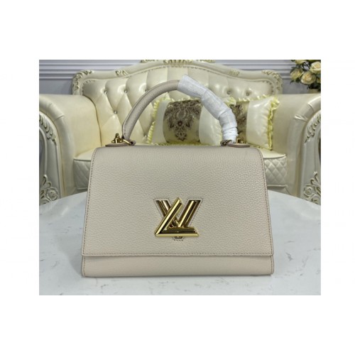 Louis Vuitton M57092 Twist One Handle handbag in Greige Taurillon leather