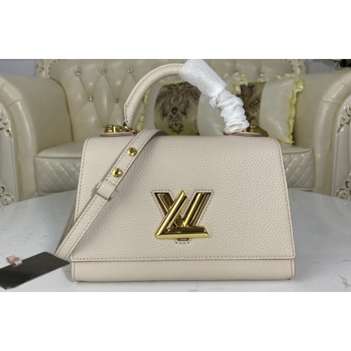 Louis Vuitton M57214 Twist One Handle PM handbag in Greige Taurillon leather